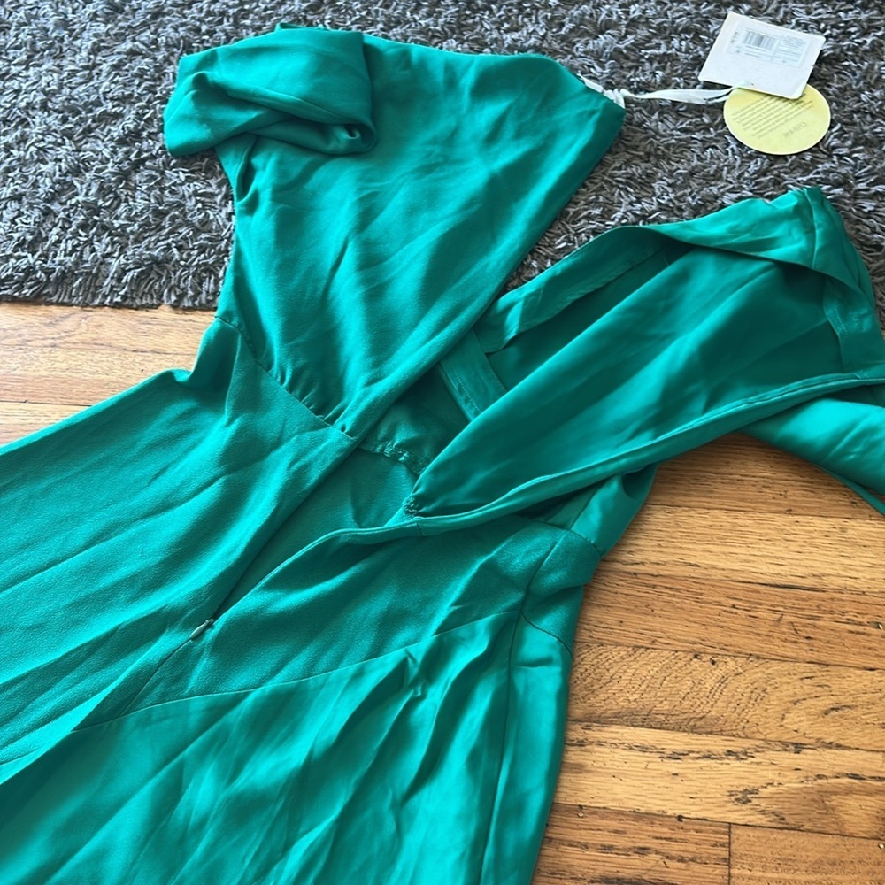 NWT Cushnie X Target Emerald Green Wrap Dress Size 4 - Picture 12 of 14